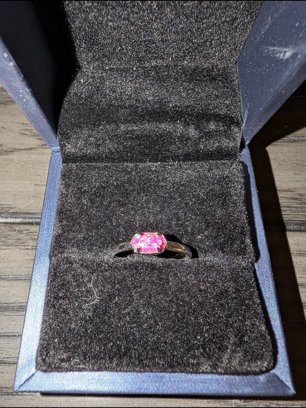 Kendra Scott Pink Gemstone Sterling Ring